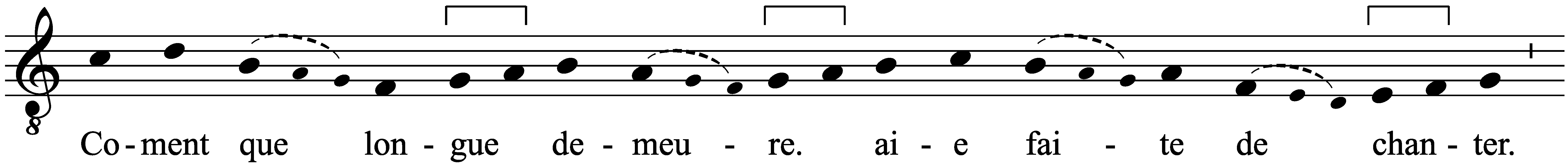 Work musical notation